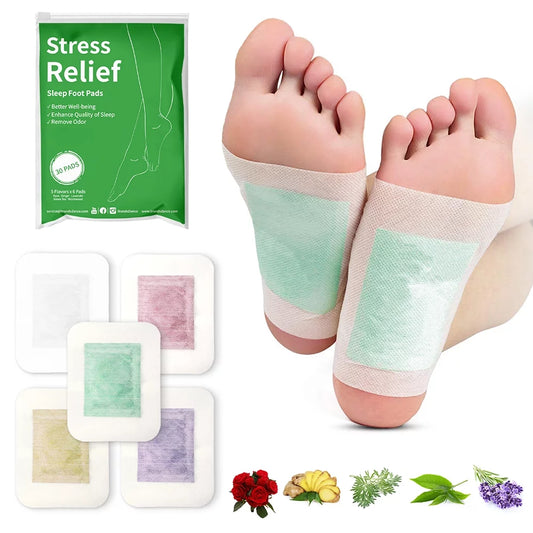 120 Pcs Premium Ginger Detox Foot Pads Patch Natural Herbal Cleansing Detox Pads, Herbal Foot and Body Care Patches for Relieving Stress & Better Sleep