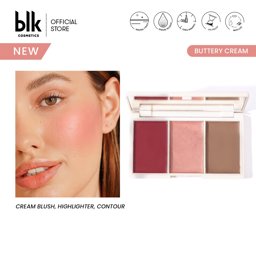Show details for blk cosmetics daydream cream blush, highlighter and contour/bronzer multipalette Picture of blk cosmetics daydream cream blush, highlighter and contour/bronzer multipalette