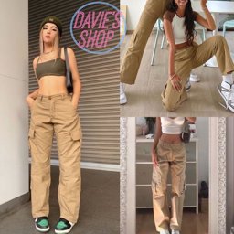 Show details for DaviesShop Khaki Cargo Pants Six Pockets Straight Cut Loose Fit High Waist Pants for Women Y2K Korea Picture of DaviesShop Khaki Cargo Pants Six Pockets Straight Cut Loose Fit High Waist Pants for Women Y2K Korea