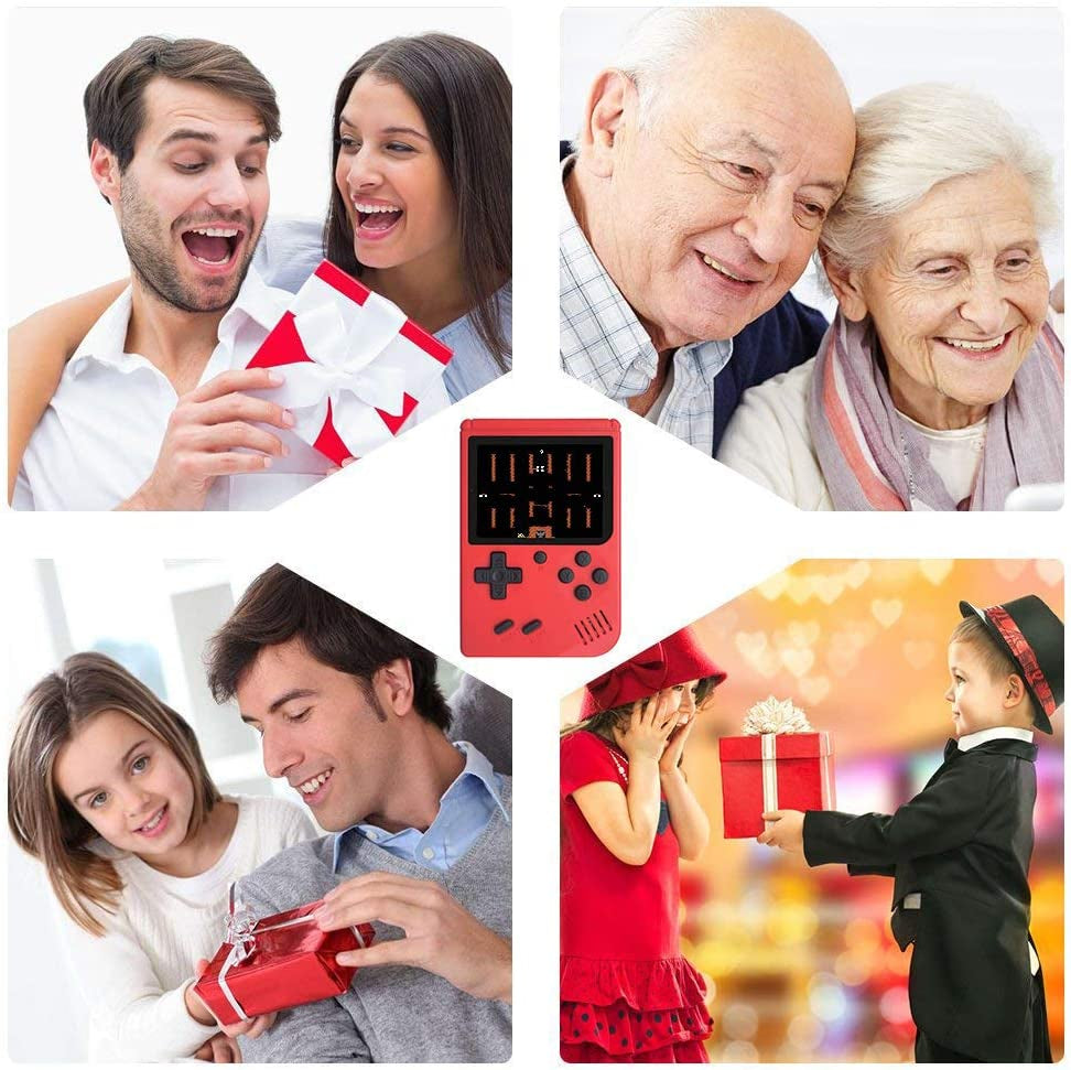 Handheld Game Console with 400 Classical FC Games Console 3.0-Inch Colour Screen,Gift Christmas Birthday Presents for Kids, Adults (Games Consoles Red) 1 (Games Consoles Red) (Games Consoles Red)