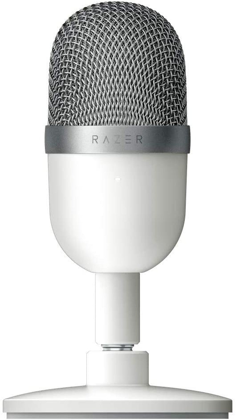 Seiren Mini USB Condenser Microphone: for Streaming and Gaming on PC - Professional Recording Quality - Precise Supercardioid Pickup Pattern - Tilting Stand - Shock Resistant - Mercury White