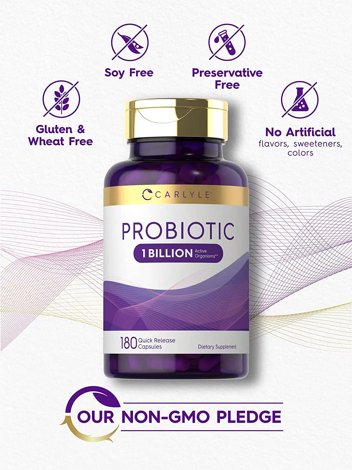 Probiotic for Women & Men'S Digestive Health | 1 Billion CFU|180 Capsules | by