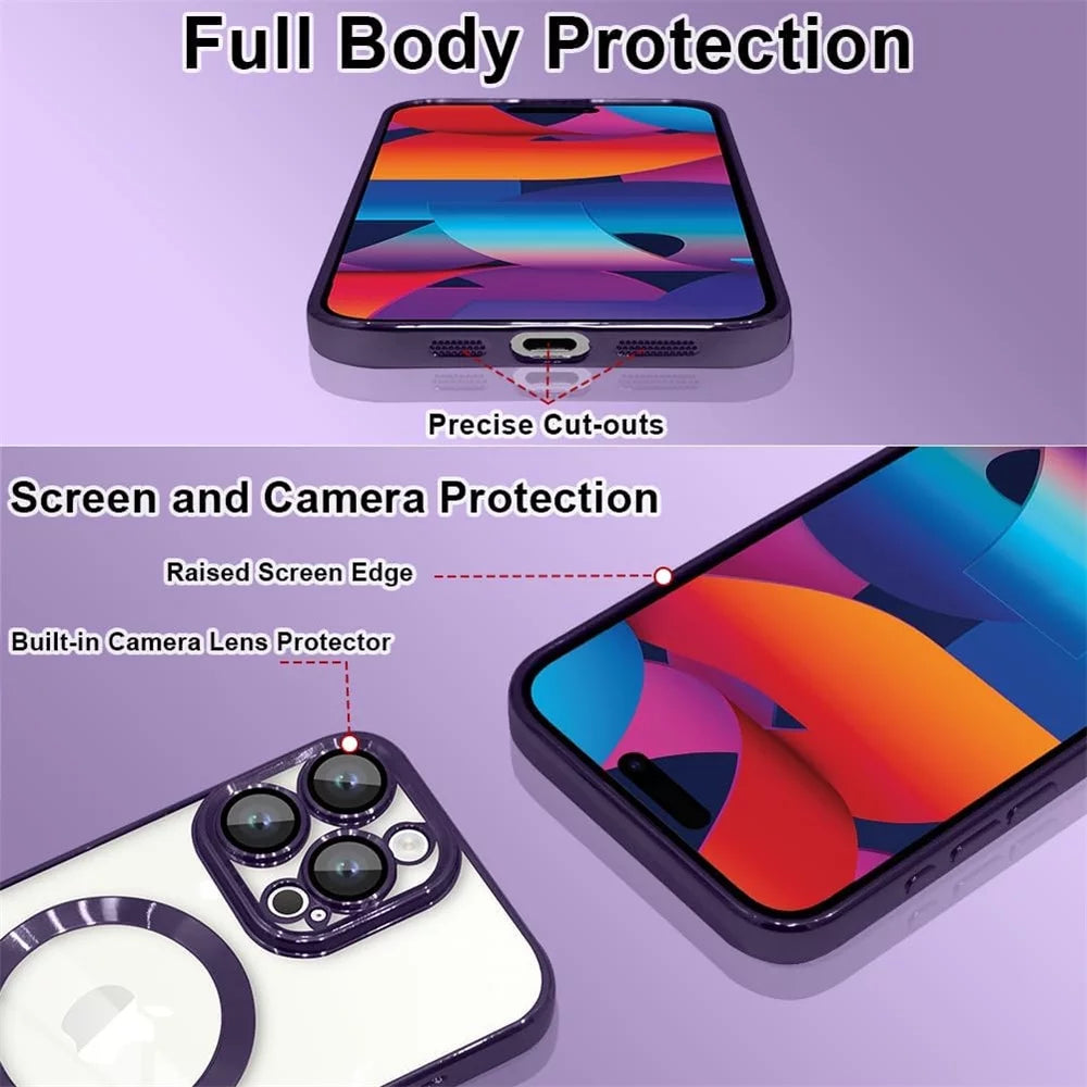 Iphone Case Cover, Shockproof Case Lightweight Rugged Cover for Apple Iphone 15 14 13 12 11 Pro Max Clear Case