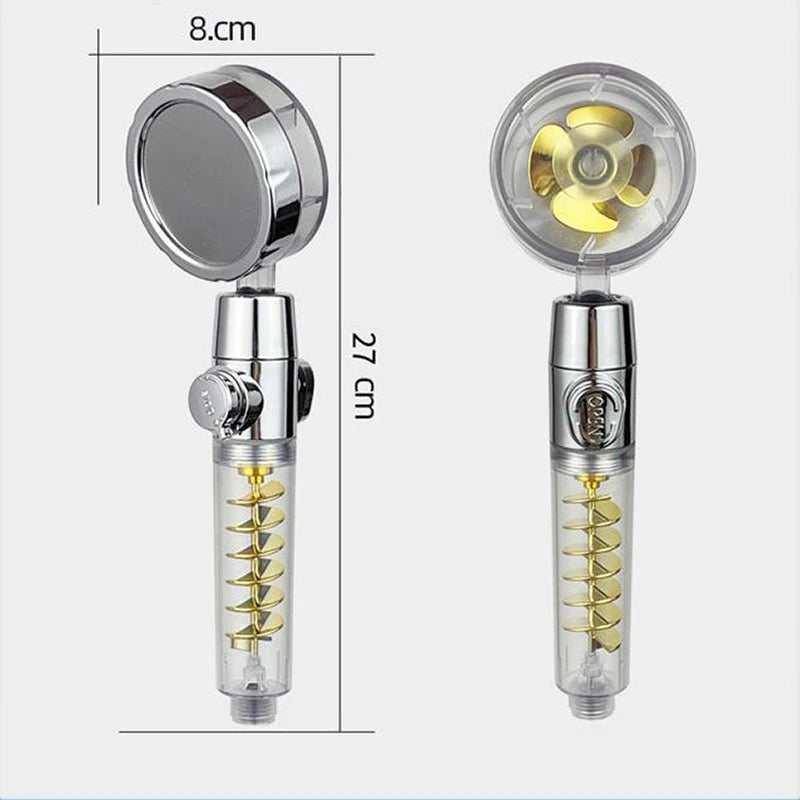 Shower Head High Pressure Water Saving Shower Pommeau De Douche One-Key Stop Water Massage Shower Head for Bathroom Accessories