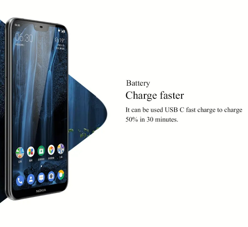 Picture of Nokia 6.1 Plus Original For Nokia X6 Octa-core 5.8 Inches 4GB RAM 64GB ROM LTE 16MP 2160P Fingerprint Smartphone Unlocked Cellphone